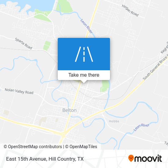 Mapa de East 15th Avenue