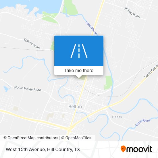 West 15th Avenue map