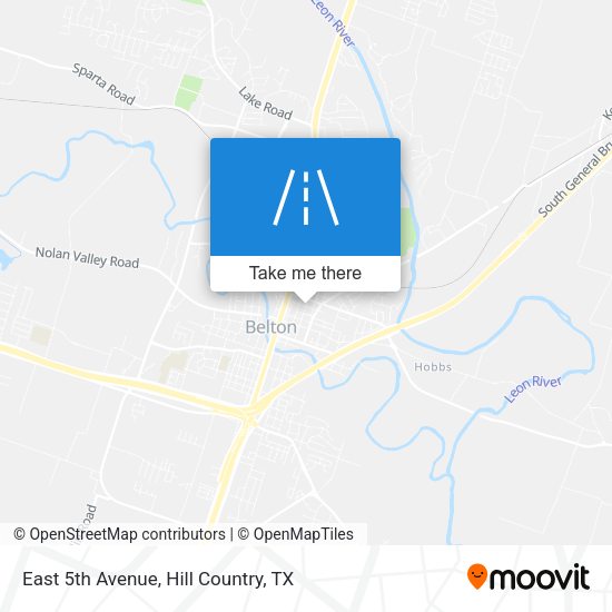 East 5th Avenue map