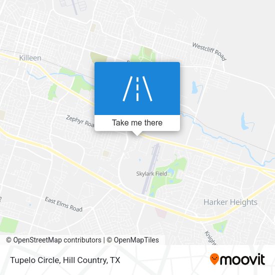 Tupelo Circle map