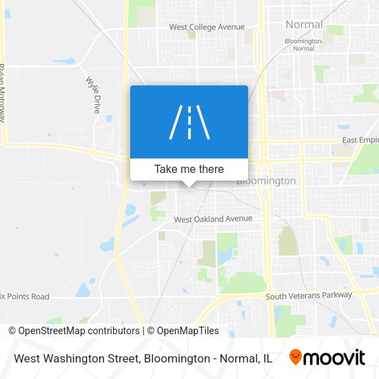 West Washington Street map