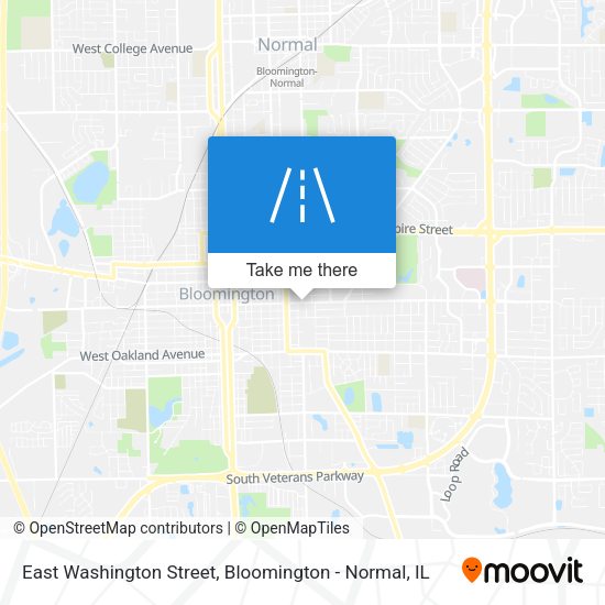 East Washington Street map