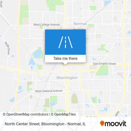 North Center Street map