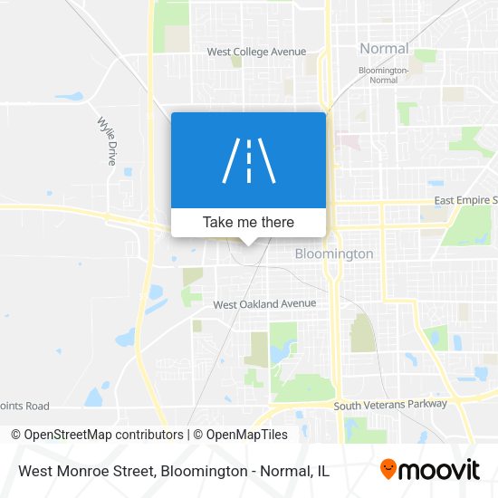 West Monroe Street map