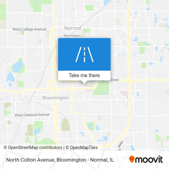 North Colton Avenue map