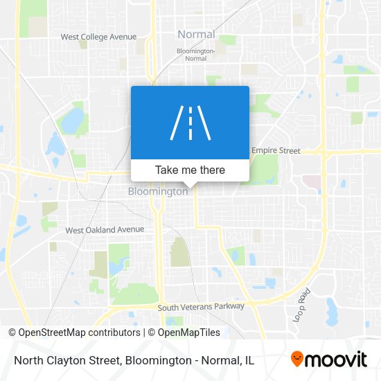 North Clayton Street map