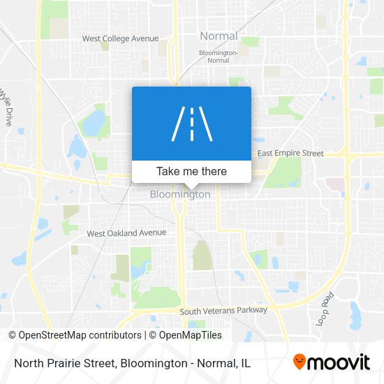 Mapa de North Prairie Street
