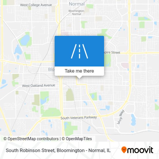 South Robinson Street map