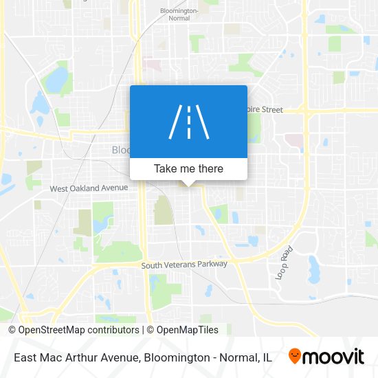 East Mac Arthur Avenue map