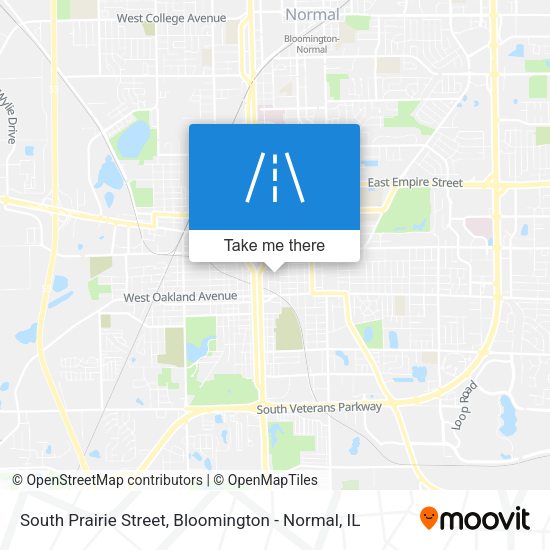 Mapa de South Prairie Street
