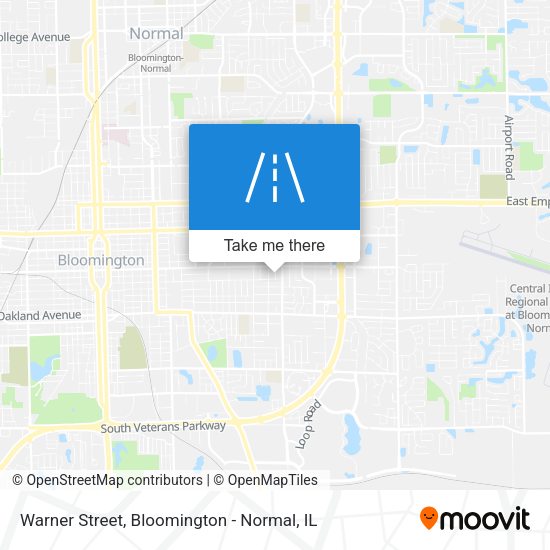 Warner Street map