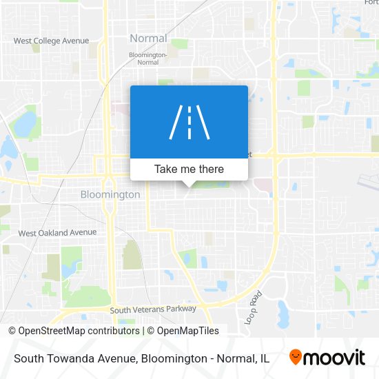 Mapa de South Towanda Avenue