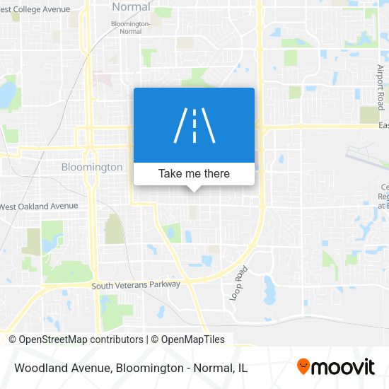Mapa de Woodland Avenue