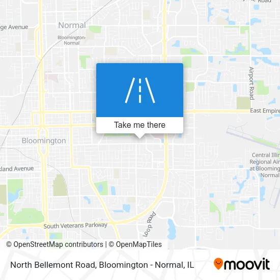 North Bellemont Road map