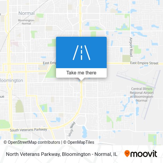 North Veterans Parkway map