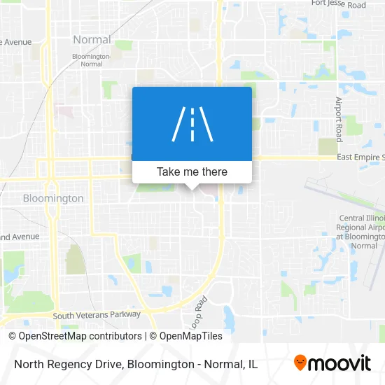 North Regency Drive map