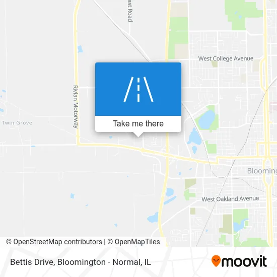 Bettis Drive map