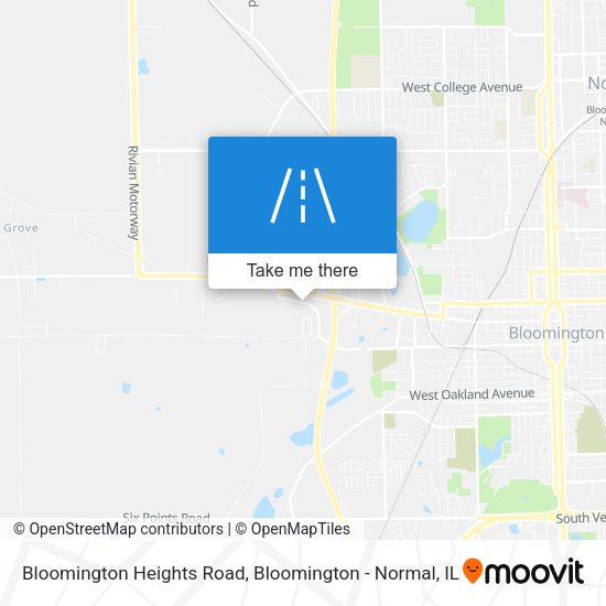 Mapa de Bloomington Heights Road