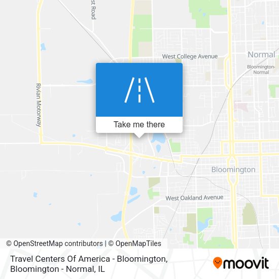 Mapa de Travel Centers Of America - Bloomington