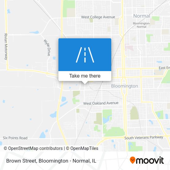 Brown Street map