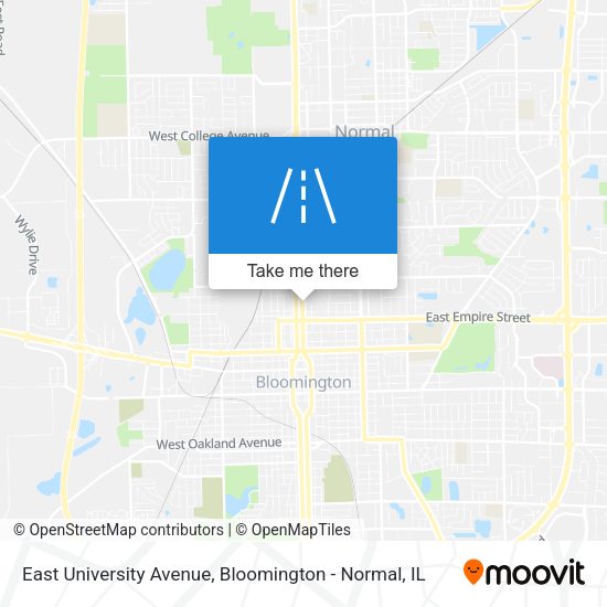 East University Avenue map