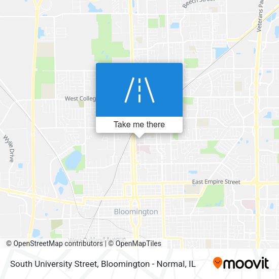 Mapa de South University Street