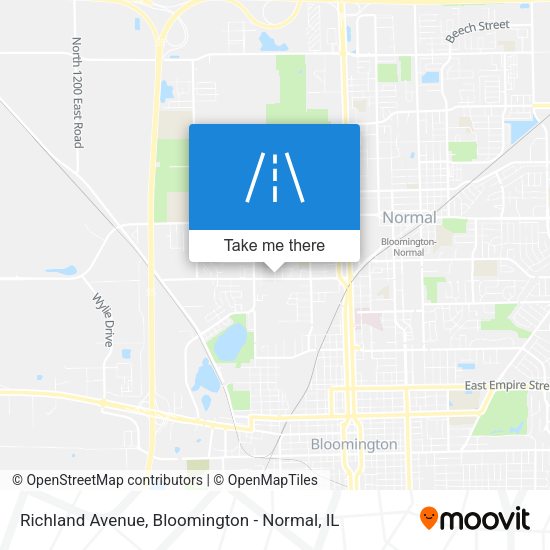 Richland Avenue map