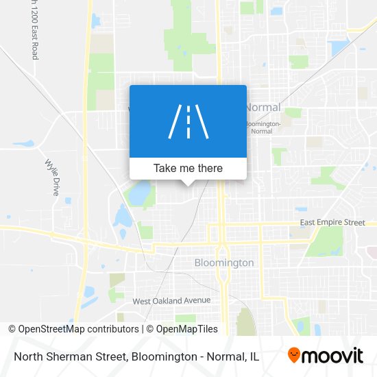 North Sherman Street map