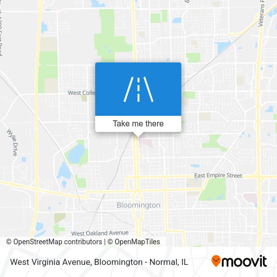 West Virginia Avenue map