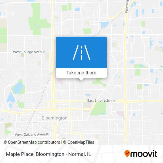 Maple Place map