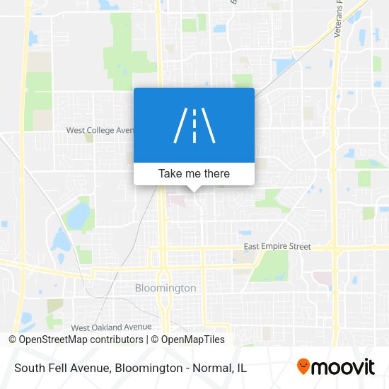South Fell Avenue map