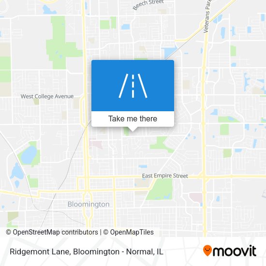Ridgemont Lane map