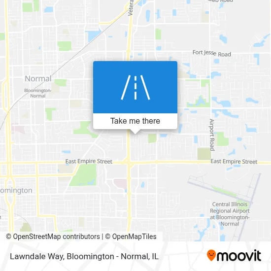 Lawndale Way map