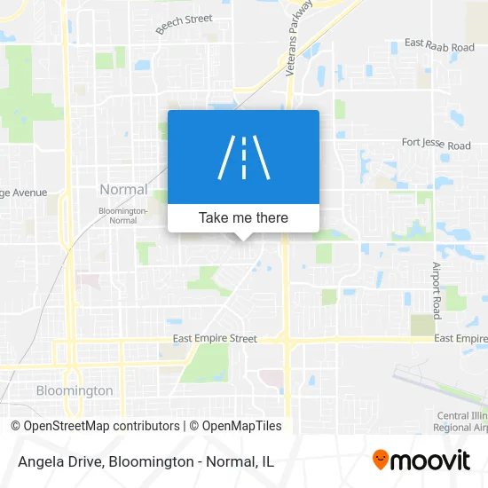 Angela Drive map