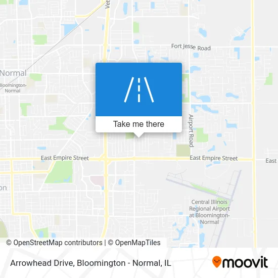 Arrowhead Drive map