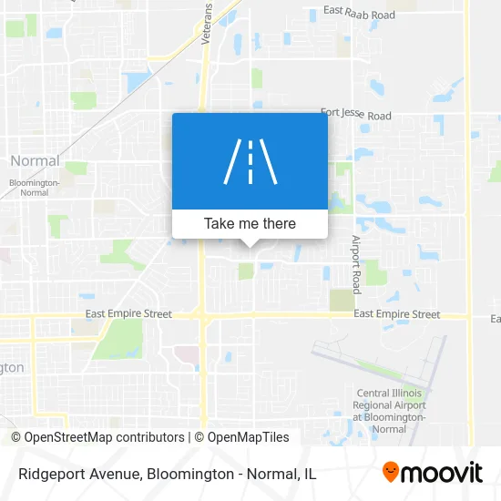 Ridgeport Avenue map