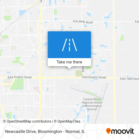 Newcastle Drive map