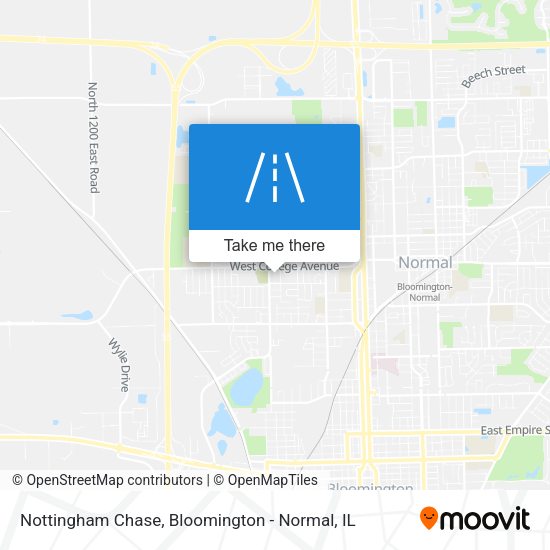 Nottingham Chase map