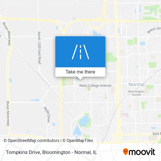 Mapa de Tompkins Drive