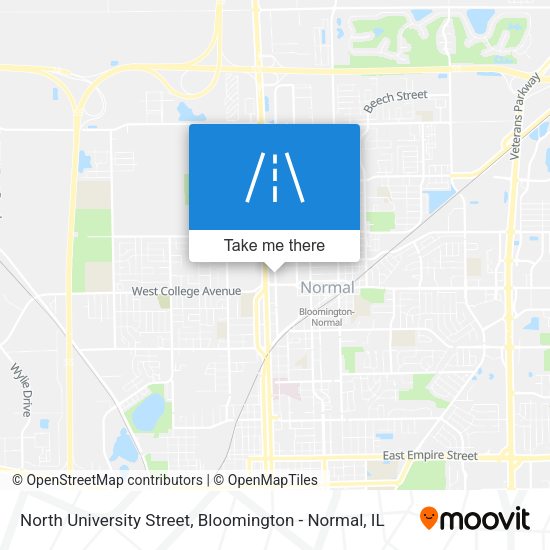 North University Street map