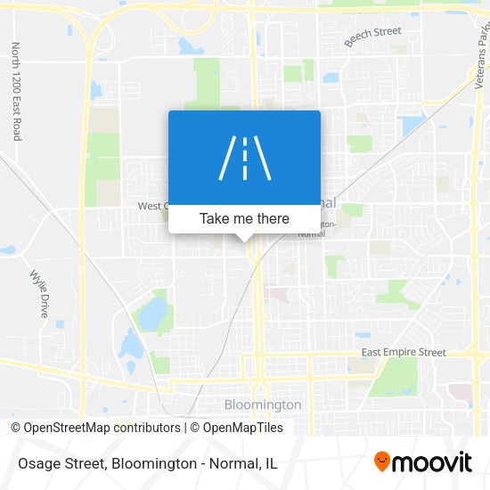 Osage Street map