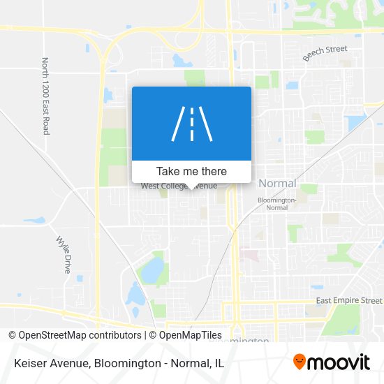 Keiser Avenue map