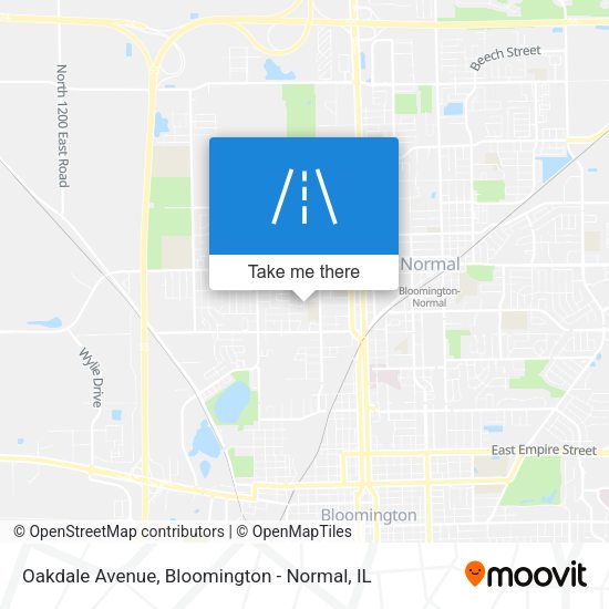 Oakdale Avenue map