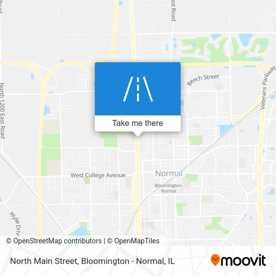 North Main Street map