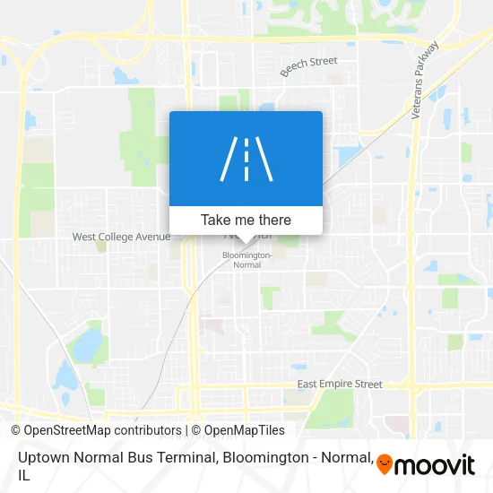 Uptown Normal Bus Terminal map
