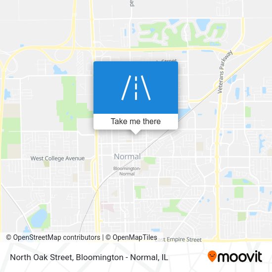 Mapa de North Oak Street