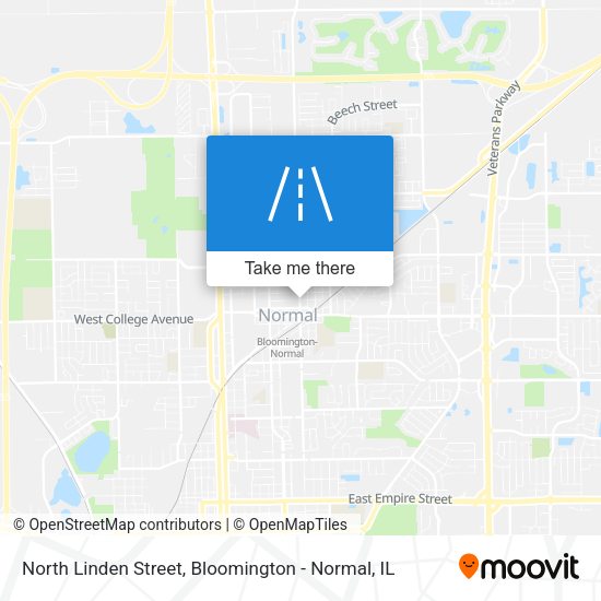 North Linden Street map