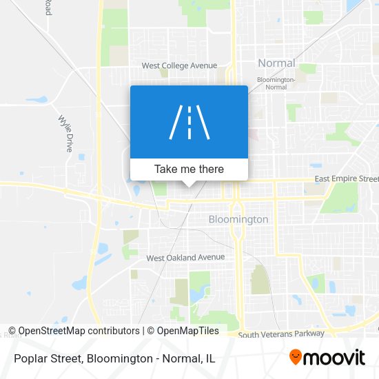 Mapa de Poplar Street