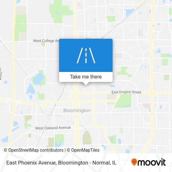 East Phoenix Avenue map