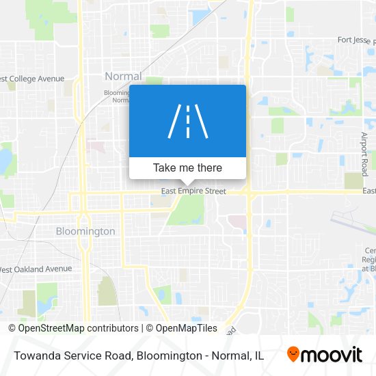 Towanda Service Road map